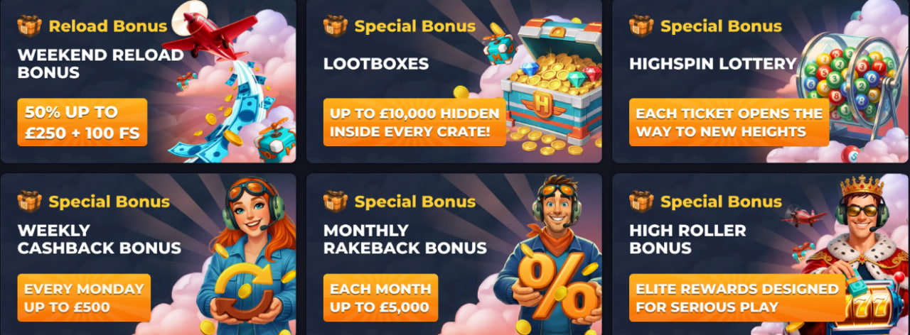 highspin casino bonus